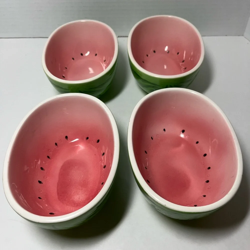 Pier 1 Watermelon Oval Bowls